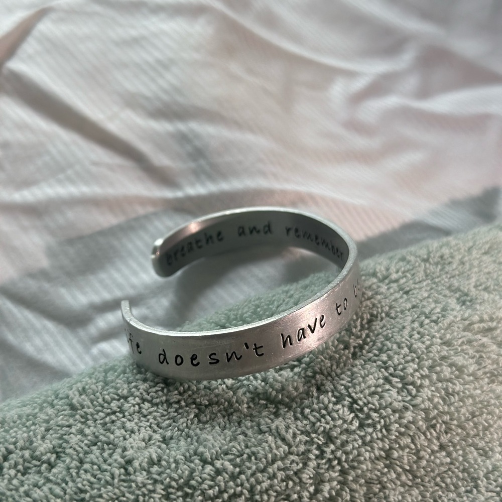 Metal Bangle Bracelet Adjustable